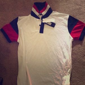 Tommy Hilfiger white and red polo